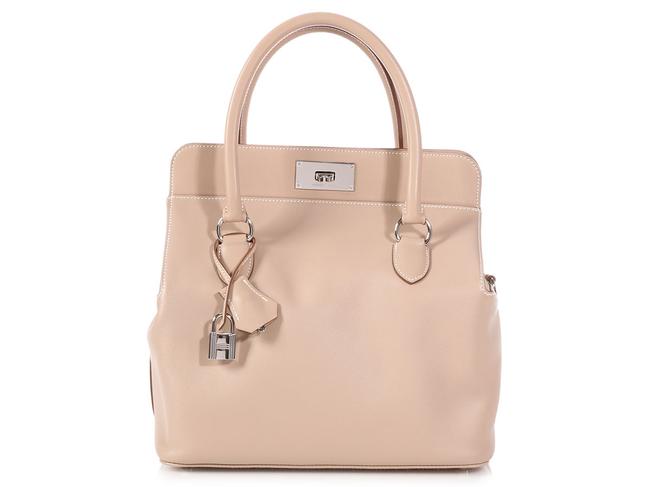 Hermes Toolbox 26 Swift Argile Beige Leather Shoulder Bag