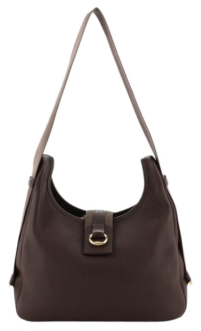 Hermes Tsako Clemence Red Leather Shoulder Bag