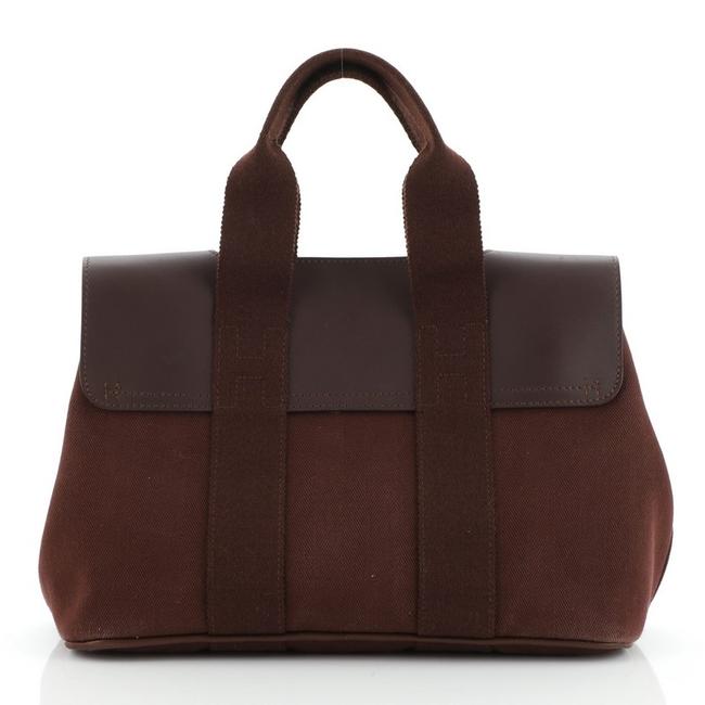 Hermes Valparaiso And Pm Brown Leather Tote