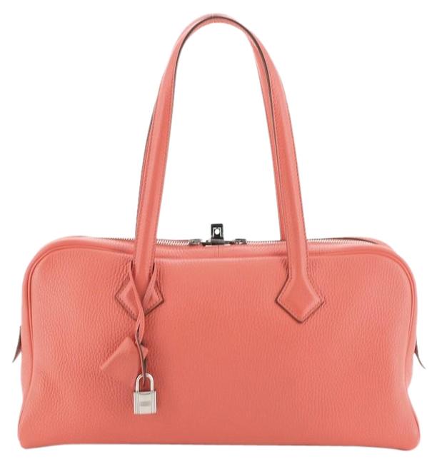 Hermes Victoria Elan Clemence 38 Red Leather Shoulder Bag