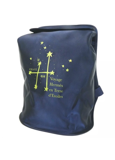 Hermes Voyage 2000 Limited Etoiles Navy Nylon Backpack