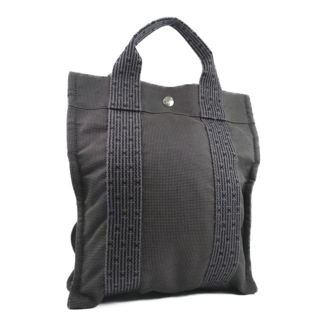 Hermes Yell Line Ladies Gray Canvas Backpack