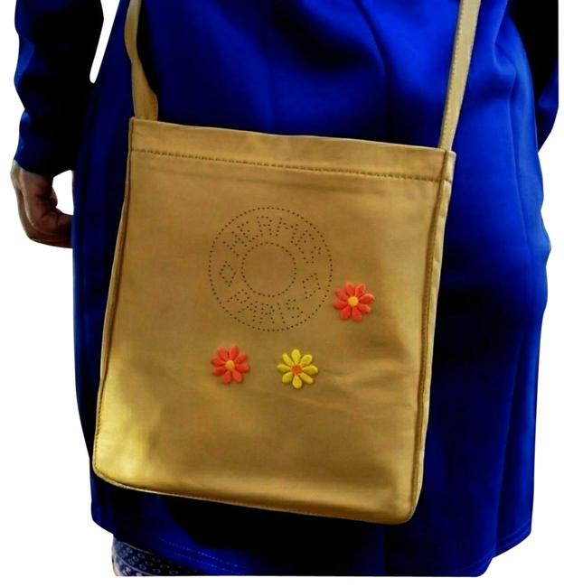 Hermes Yellow Lambskin Leather Cross Body Bag