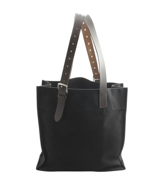 Hermes 148185 Black Canvas Tote