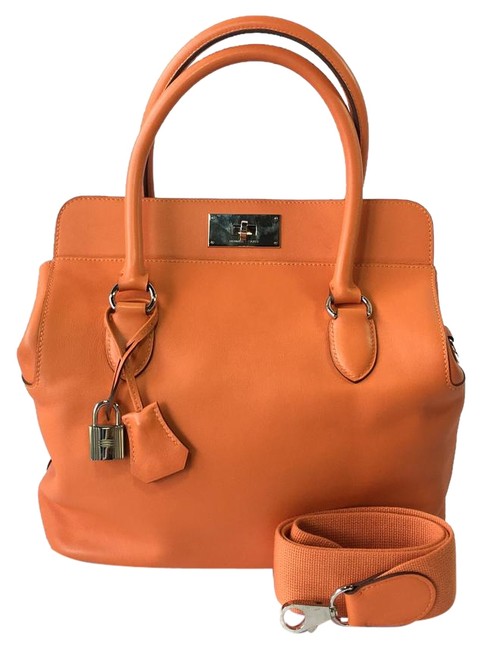 Hermes Box 26cm Tool Orange Swift Leather Satchel