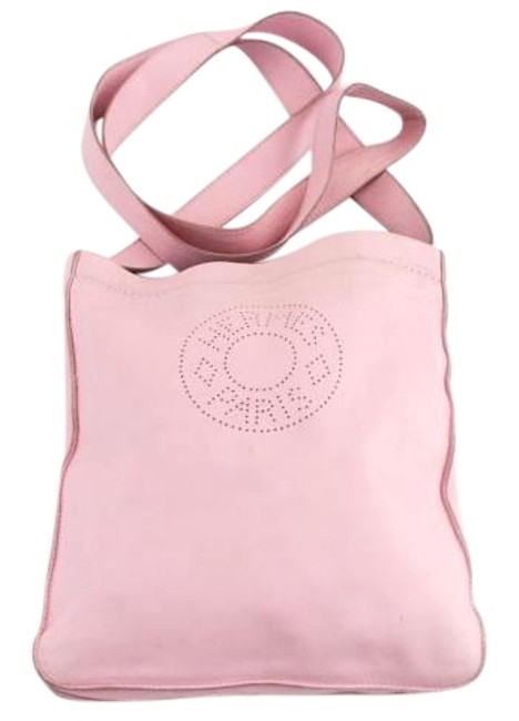 Hermes #8718 Crude Cell Pink Lambskin Leather Shoulder Cross Body Bag