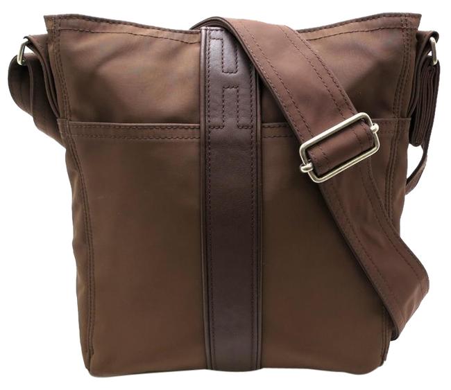 Hermes Acapulco Bandouliere Ladies Brown Nylon / Leather Shoulder Bag
