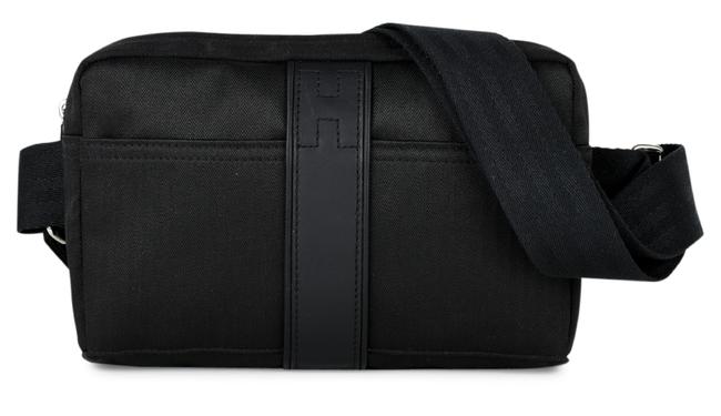 Hermes Acapulco Bum Ceinture Fanny Pack 15hr0426 Black Canvas Cross Body Bag