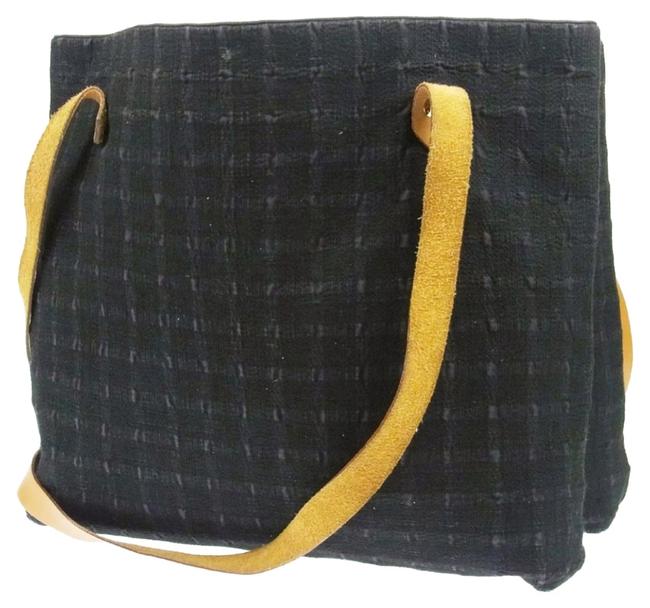 Hermes Amadaba Cavas and Leather Shoulder Bag