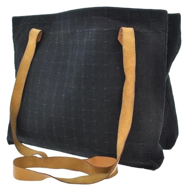 Hermes Cabas Amedaba Black Shoulder Bag