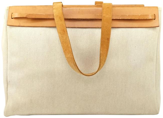 Hermes Bag Beiges Canvas #1271h24 Brown Tote