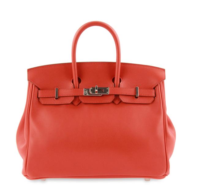 Hermes Birkin 25 Capucine Orange Leather Satchel