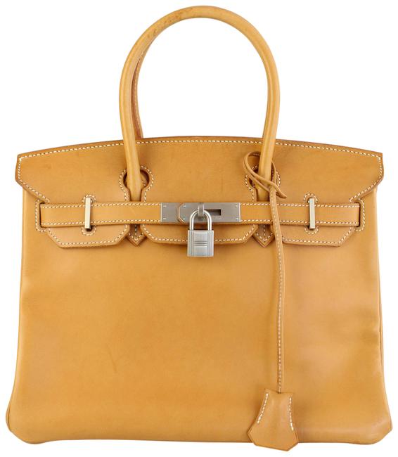 Hermes Birkin 30 Caramel Swift Leather Satchel