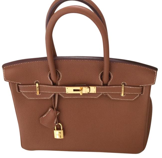 Hermes Birkin 30 Cm Gold Togo Satchel