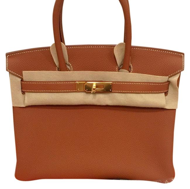 Hermes Birkin 30 Gold Togo Satchel