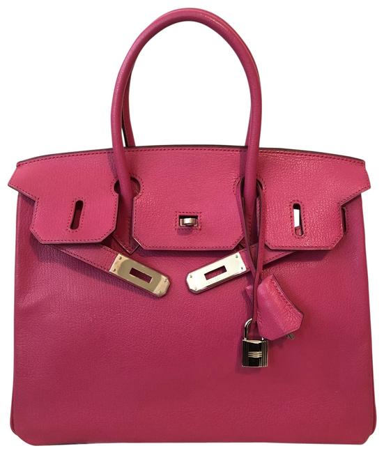 Hermes Birkin 30 Leather Pink Fuchsia Ch