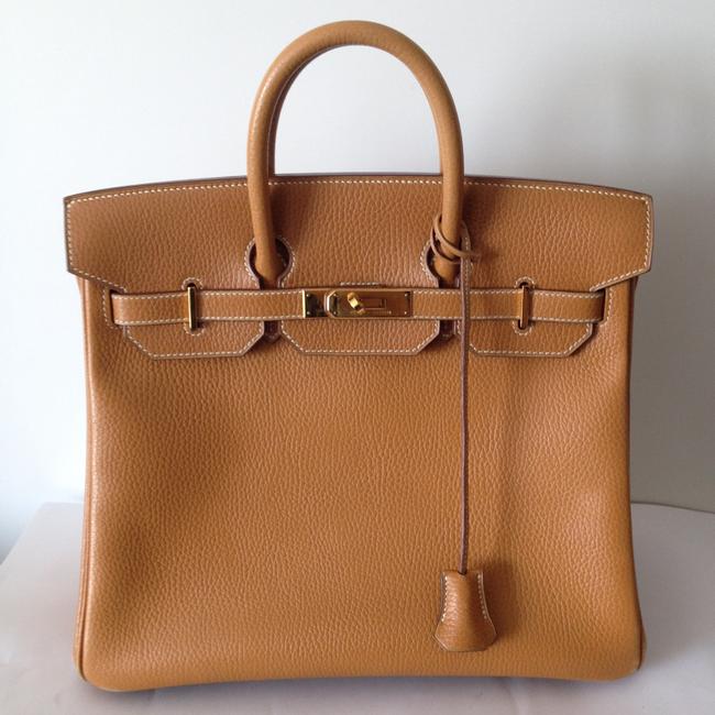 Hermes Tote Bag Birkin 32cm 32 Gold Ardennes Leather Prototype Hand Satchel