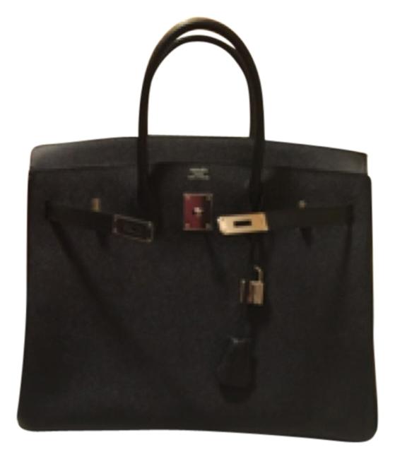 Hermes Birkin 35 2016 with Receipt Black Epsom Leather Satchel