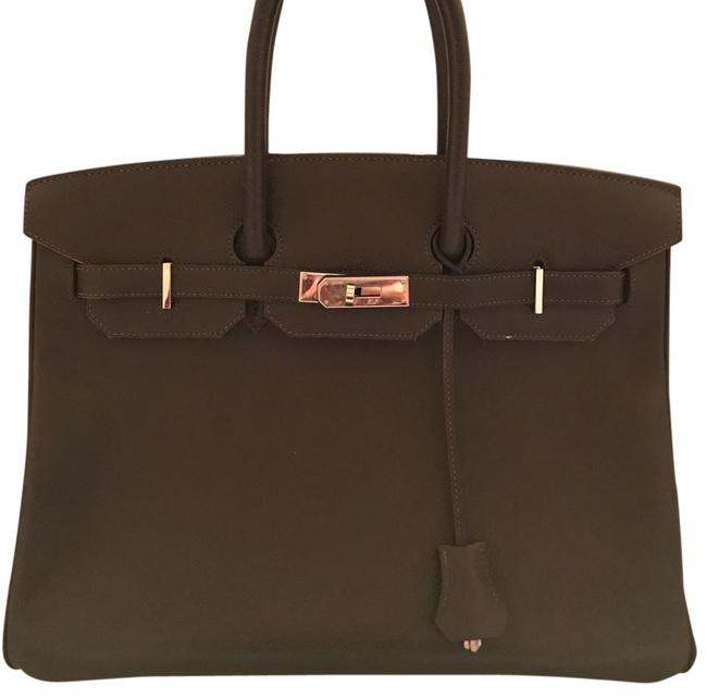 Hermes Birkin 35 Brown Epsom Satchel