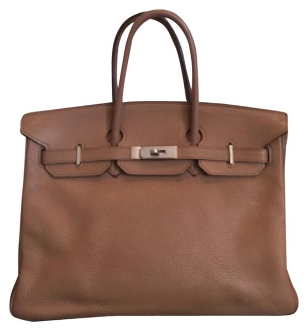 Hermes Birkin 35 Camel Satchel