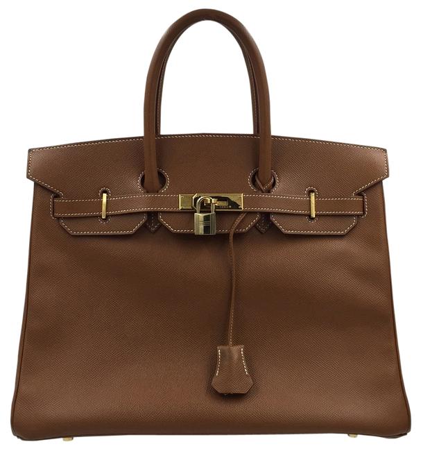 Hermes Birkin 35 Marron Courchevel Satchel