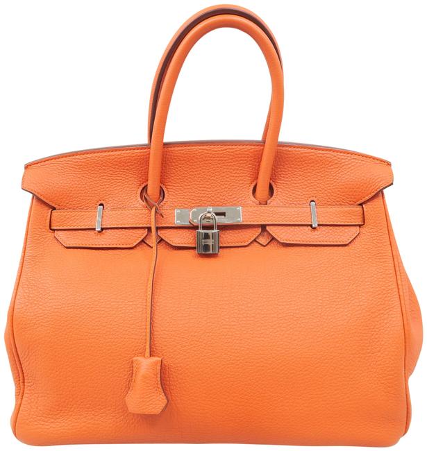 Hermes Birkin 35 Orange Poppy Togo Tote
