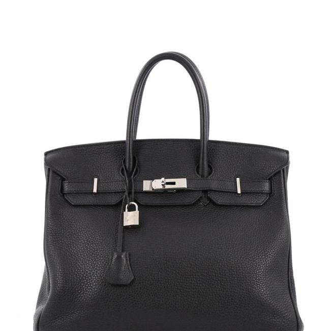 Hermes Birkin 35 Phw Black Togo Leather Satchel