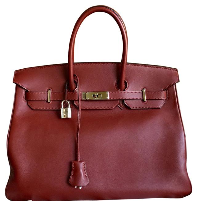 Hermes Birkin 35 Rouge Veau Swift Satchel
