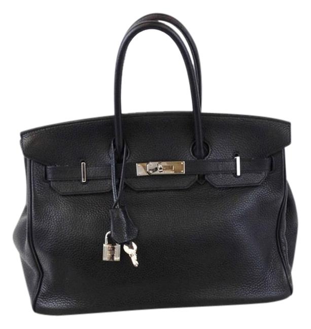 Hermes Birkin 35cm Black Leather Satchel