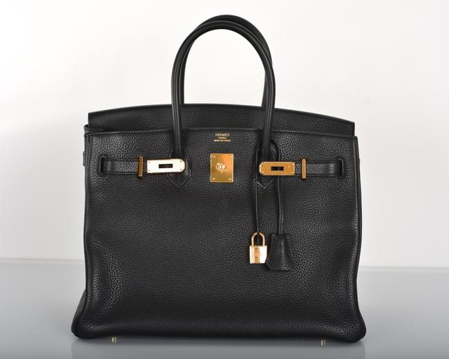 Hermes Birkin 35cm Black Leather Tote