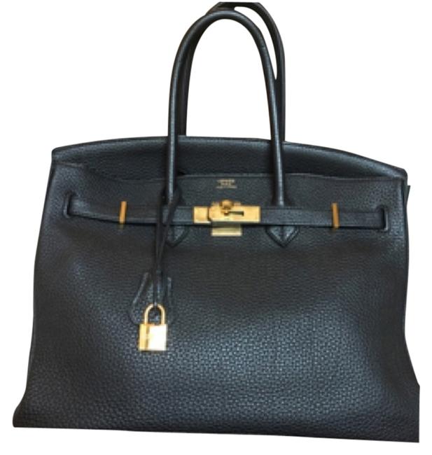 Hermes Birkin 35cm Ghw Black Togo Satchel