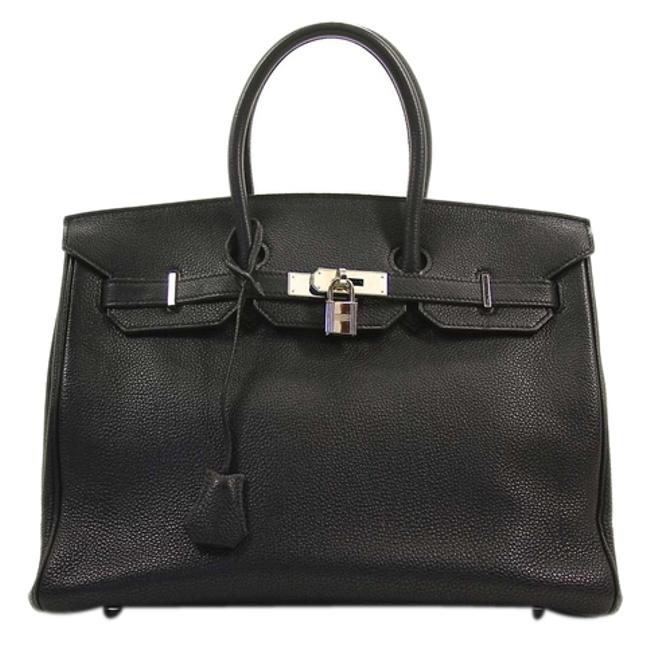 Hermes Birkin 35cm Togo Black Leather Satchel