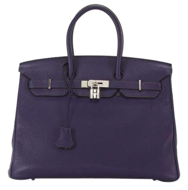 Hermes Birkin 35cm Togo Iris Leather Satchel