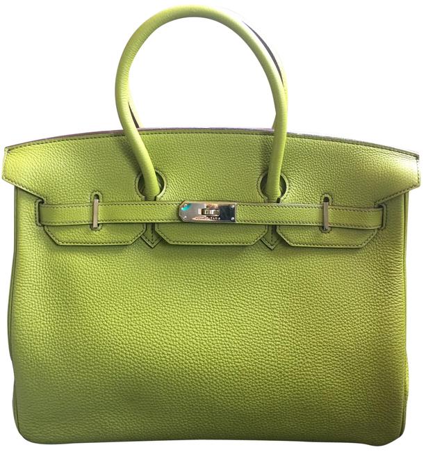 Hermes Birkin 35cm Vert Anis Togo Leather Tote