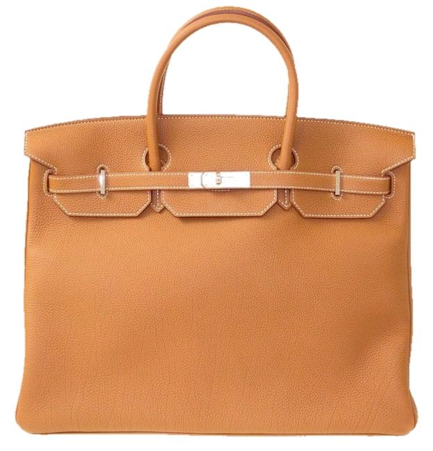 Hermes Birkin 40 Gold Togo Leather Tote