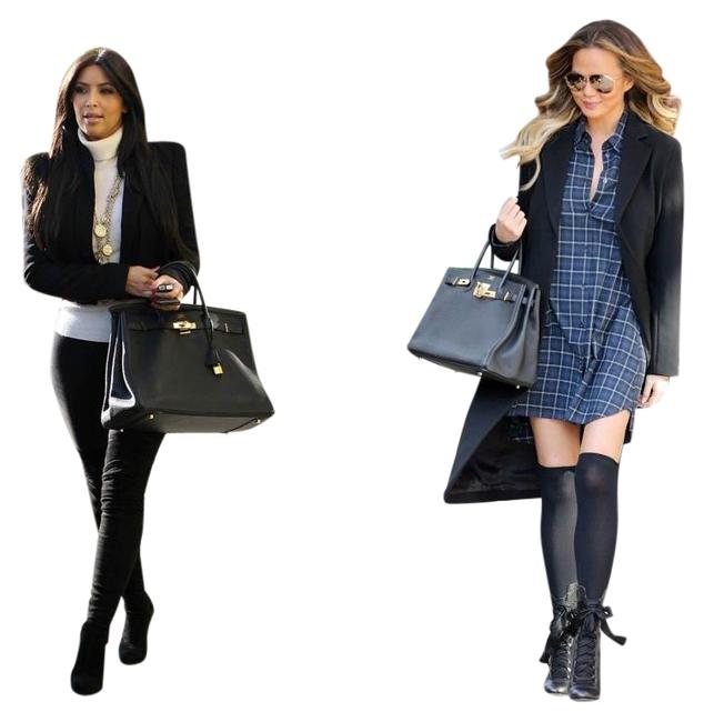 Hermes Birkin 40cm Black Togo Leather Tote