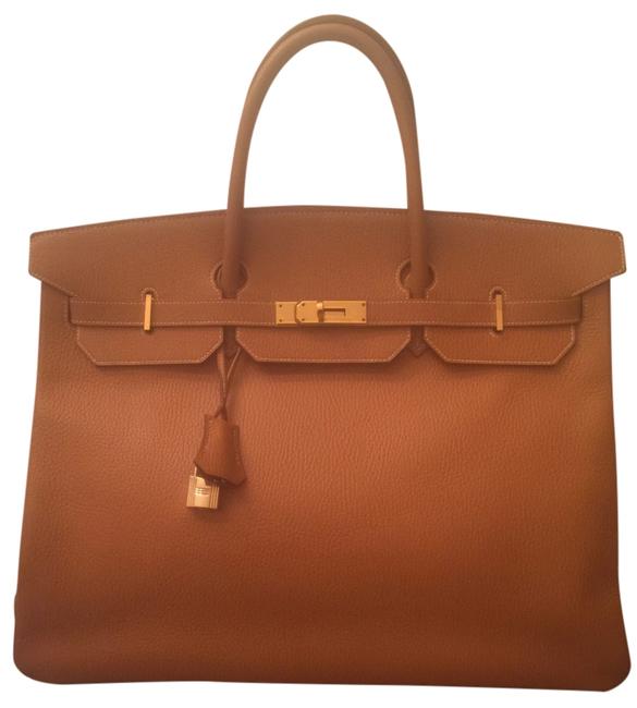Hermes Birkin 40cm Natural Ardennes Leather Satchel