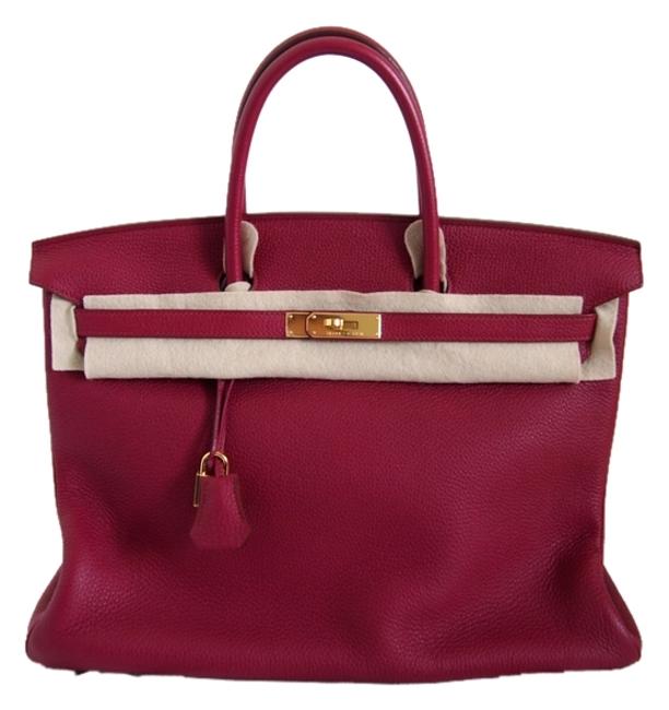 Hermes Birkin 40cm Red Leather Tote
