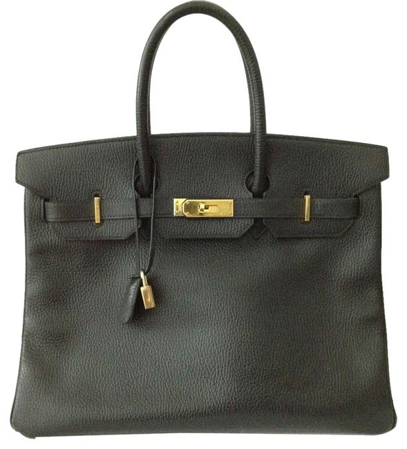 Hermes Tote Bag Birkin 7/10 7/13 Only 35cm Hand Black Satchel