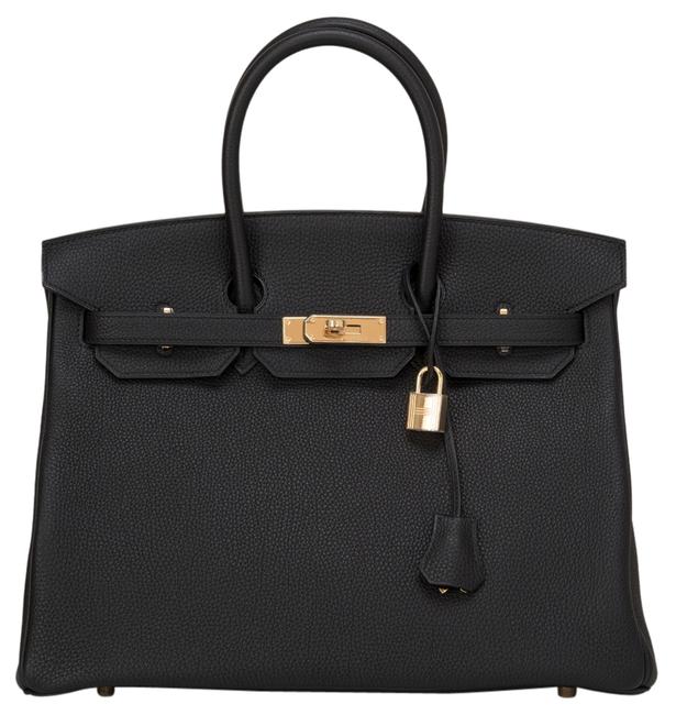 Hermes Birkin Black Togo 35cm Gold Hardware Tote