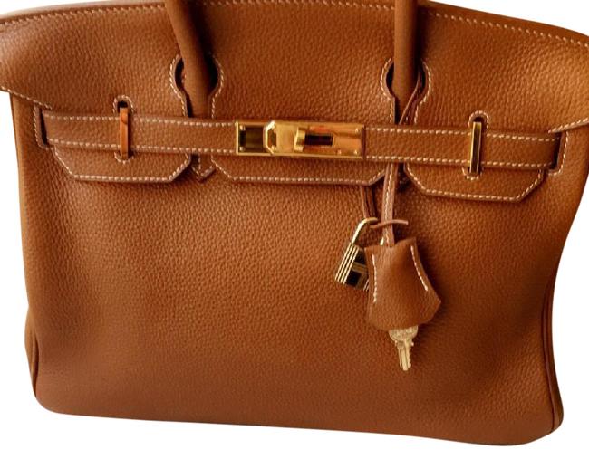 Hermes Birkin Brown Leather Baguette