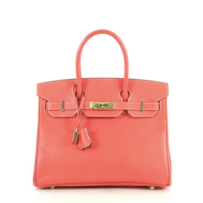 Hermes Birkin Candy Handbag Epsom 30 Rose Jaipur Pink Leather Satchel