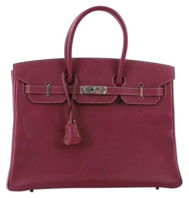 Hermes Birkin Candy Handbag Epsom 35 Tosca Leather Tote