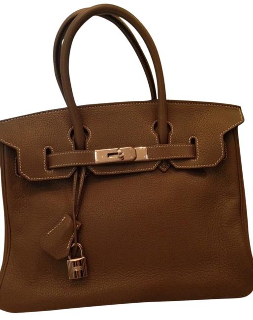Hermes Birkin Etoupe Taurillon Clemence Leather Tote