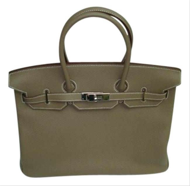 Hermes Birkin Etoupe Togo Leather Satchel