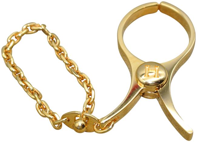 Hermes Birkin Glove Clip Gold Metal Shoulder Bag