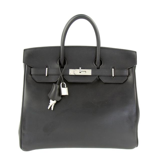 Hermes Birkin Hac 32 Black Leather Tote