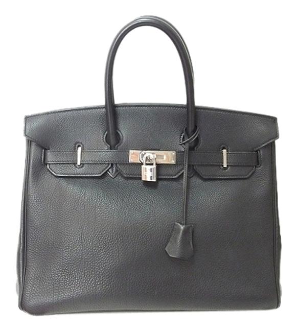 Hermes Birkin Rare 35 with Shooting Star Black Togo Leather Tote