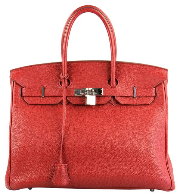 Hermes Birkin Rouge Casaque Red Leather Satchel