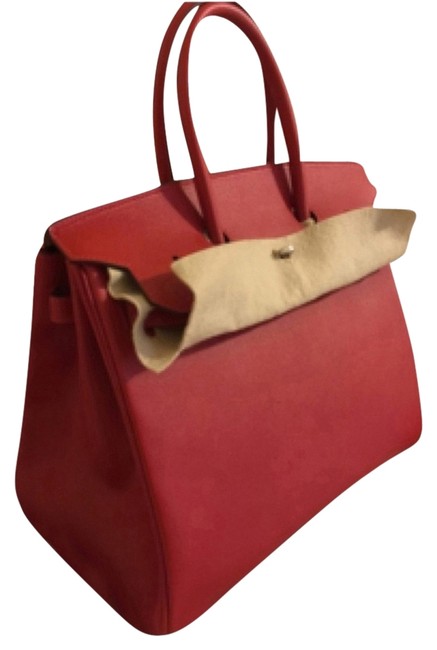 Hermes Birkin Style No. H041702ckq5 Rouge Casaque Epsom Leather Tote
